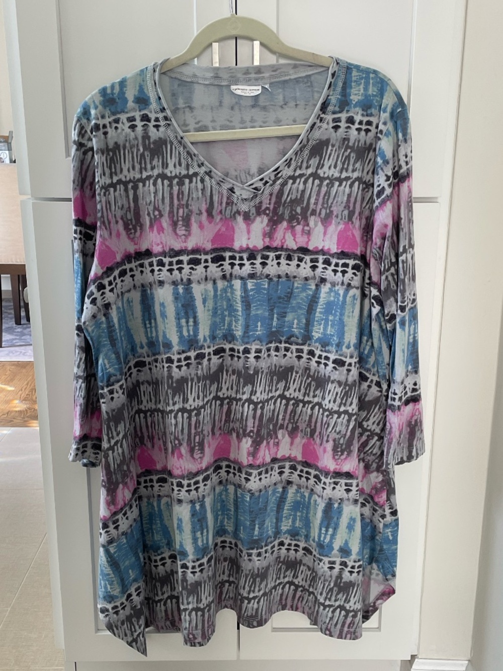 Tie-Dye Tunic by Prairie Cotton Size XL